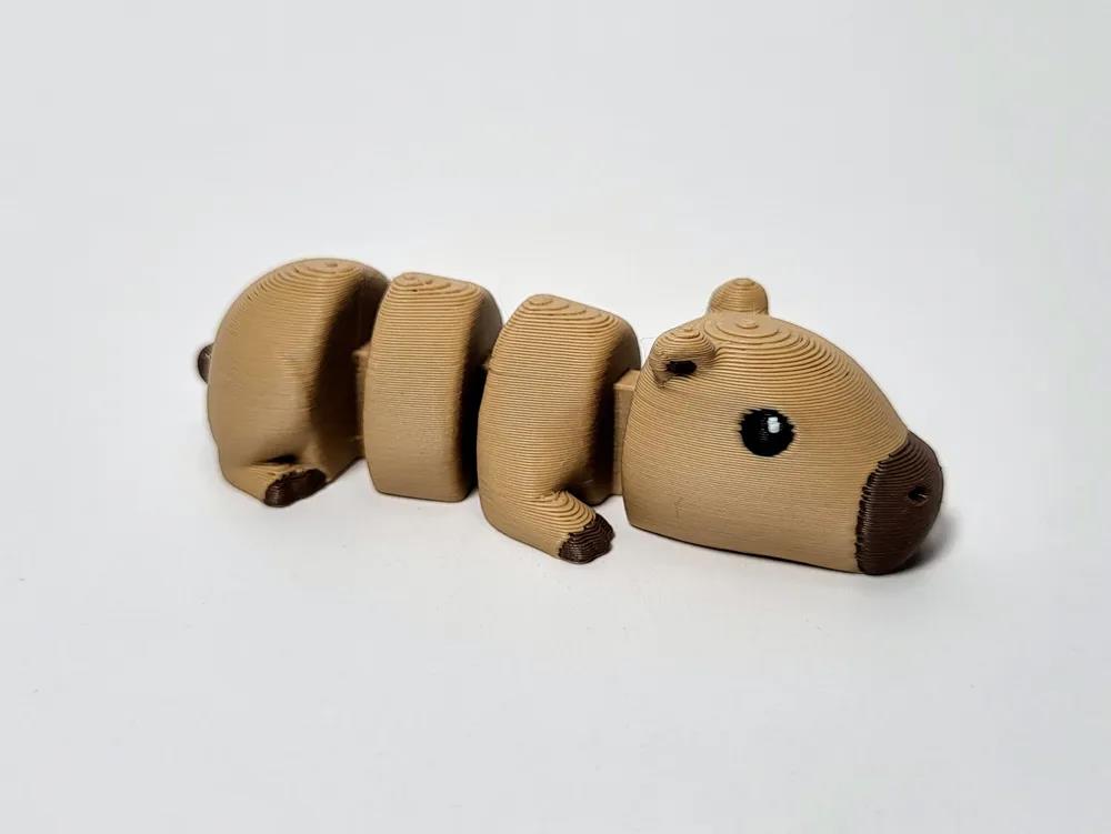 Capivara articulada impressa em 3D