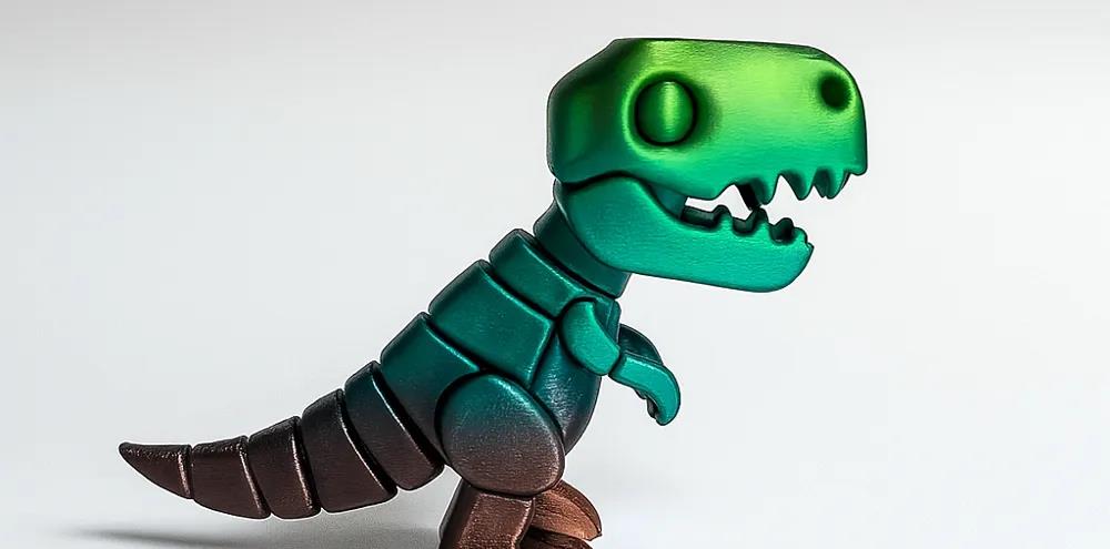 T-Rex articulado impresso em 3D
