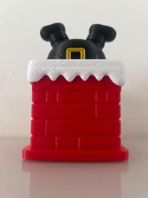 Caixa de Natal em formato de chaminé impressa em 3D
