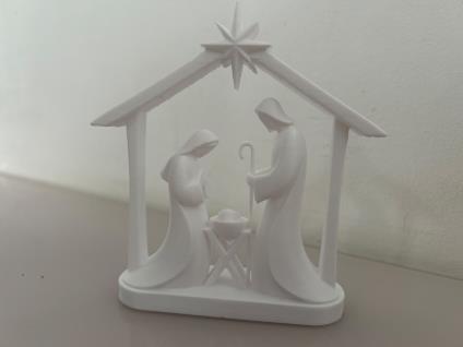 Presépio de Natal branco impresso em 3D