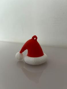 Toca de Papai Noel enfeite impresso em 3D
