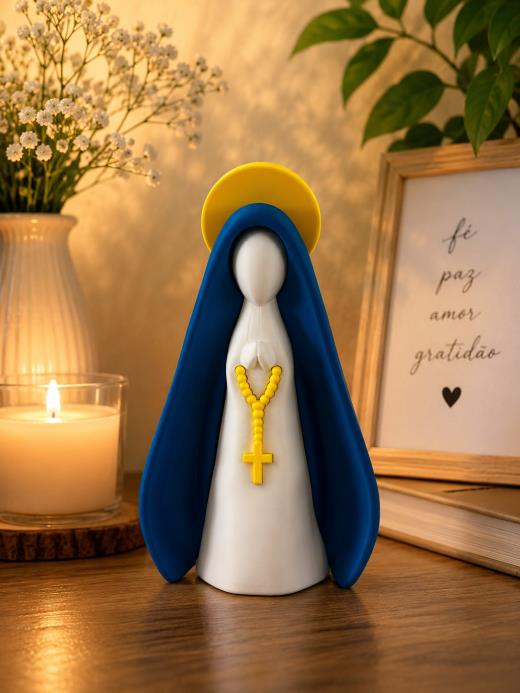 Nossa Senhora decorativa impressa em 3D